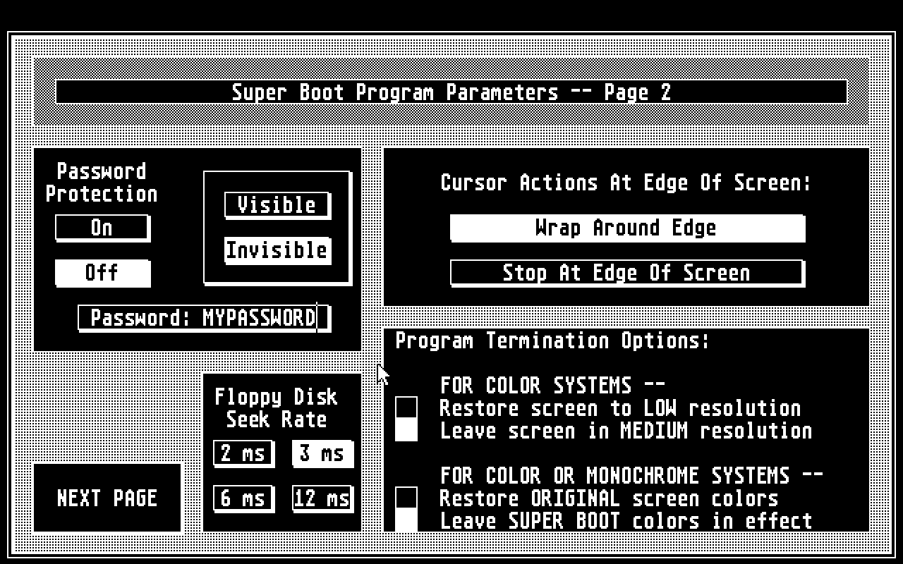 Super Boot atari screenshot